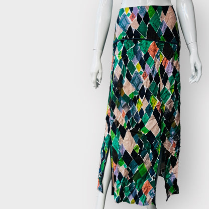 SIREN / multicoloured midi skirt / 16 / new with tags attached (3861615118603452635)