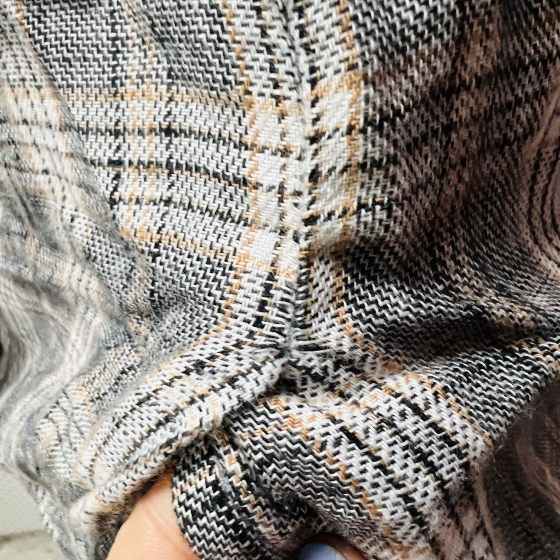 UNDERTREE / plaid linen jacket / m (3861871799832577792)