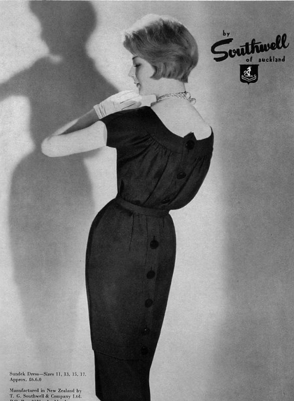 1960s nz vintage / SOUTHWELL / light gauze dress / s (3862043131571766202)