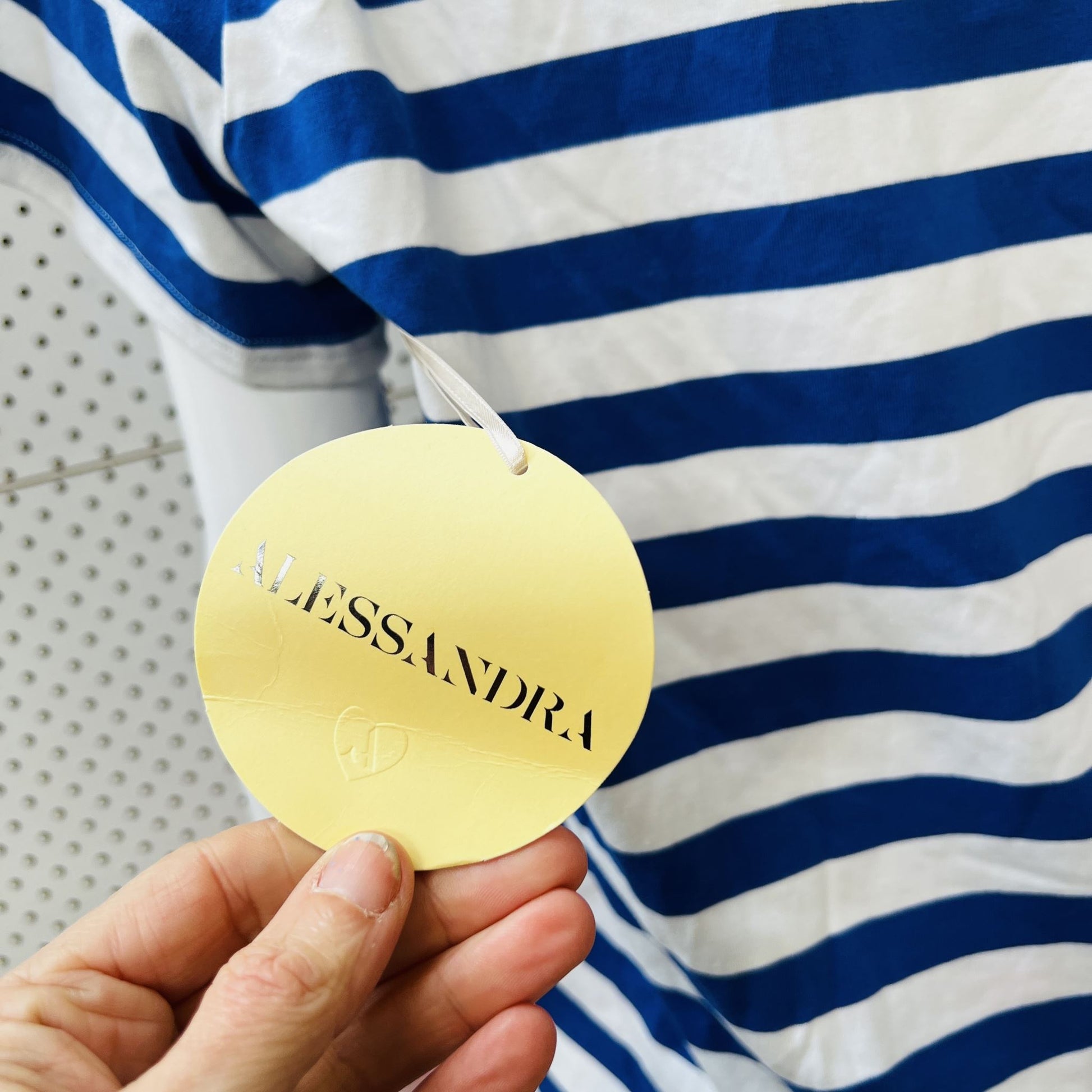 alessandra 'caio bella' striped tee / s / new with tags Tops & shirts