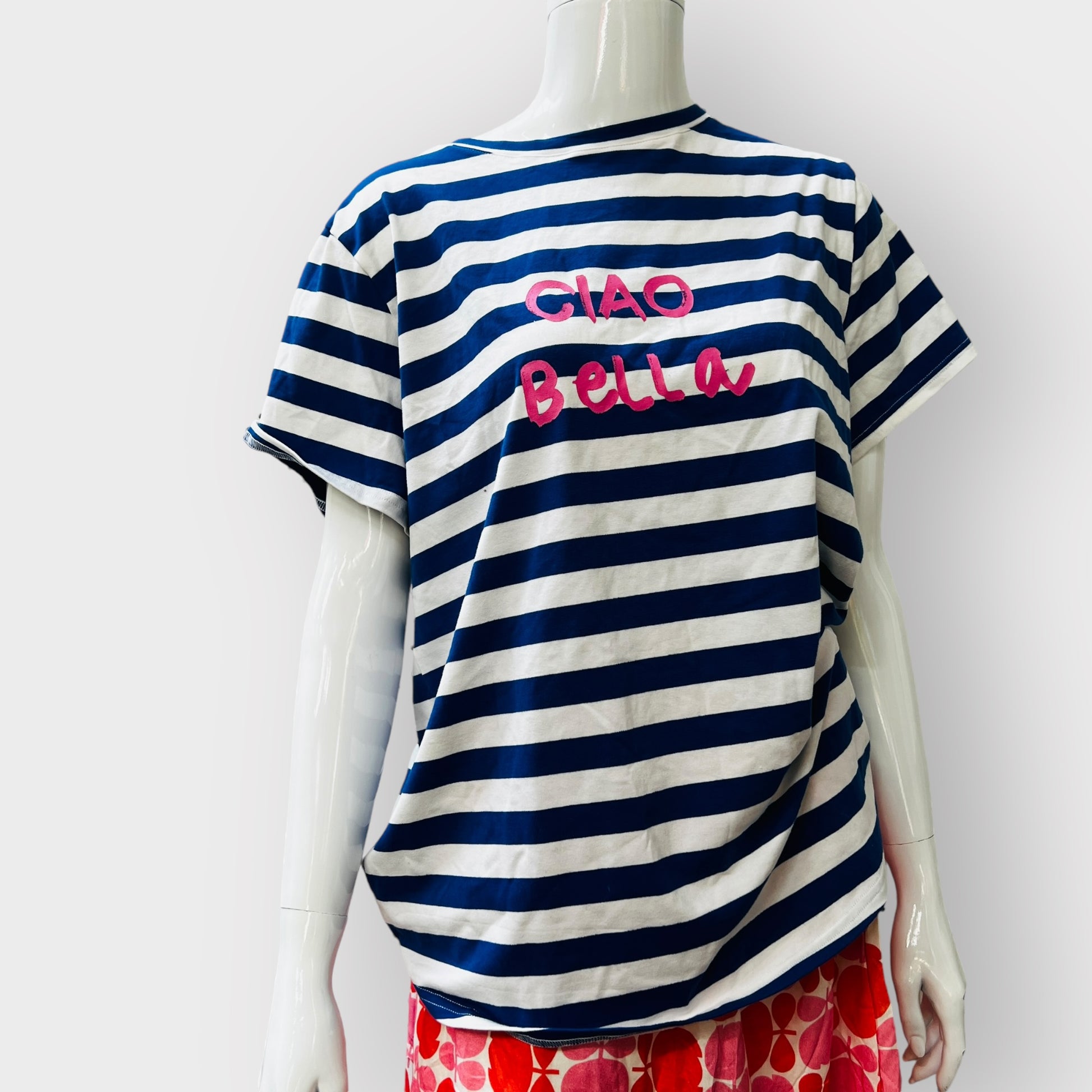 alessandra 'caio bella' striped tee / s / new with tags Tops & shirts