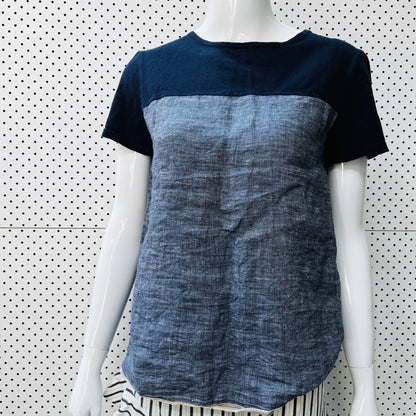 STANDARD ISSUE / linen + knit tee / s / made in nz (3862678447629527384)