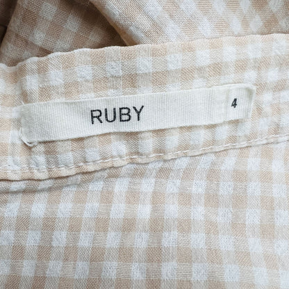 RUBY / bonnie maxi skirt in gingham / s (3864544167896228812)