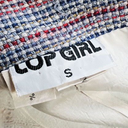 1990s nz vintage / TOP GIRL / woven silk oversized blazer / s (3864629472325084479)