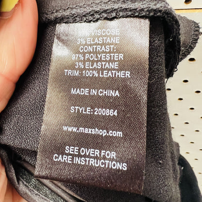 MAX / joggers with faux leather details / 10 (3865150269666411830)