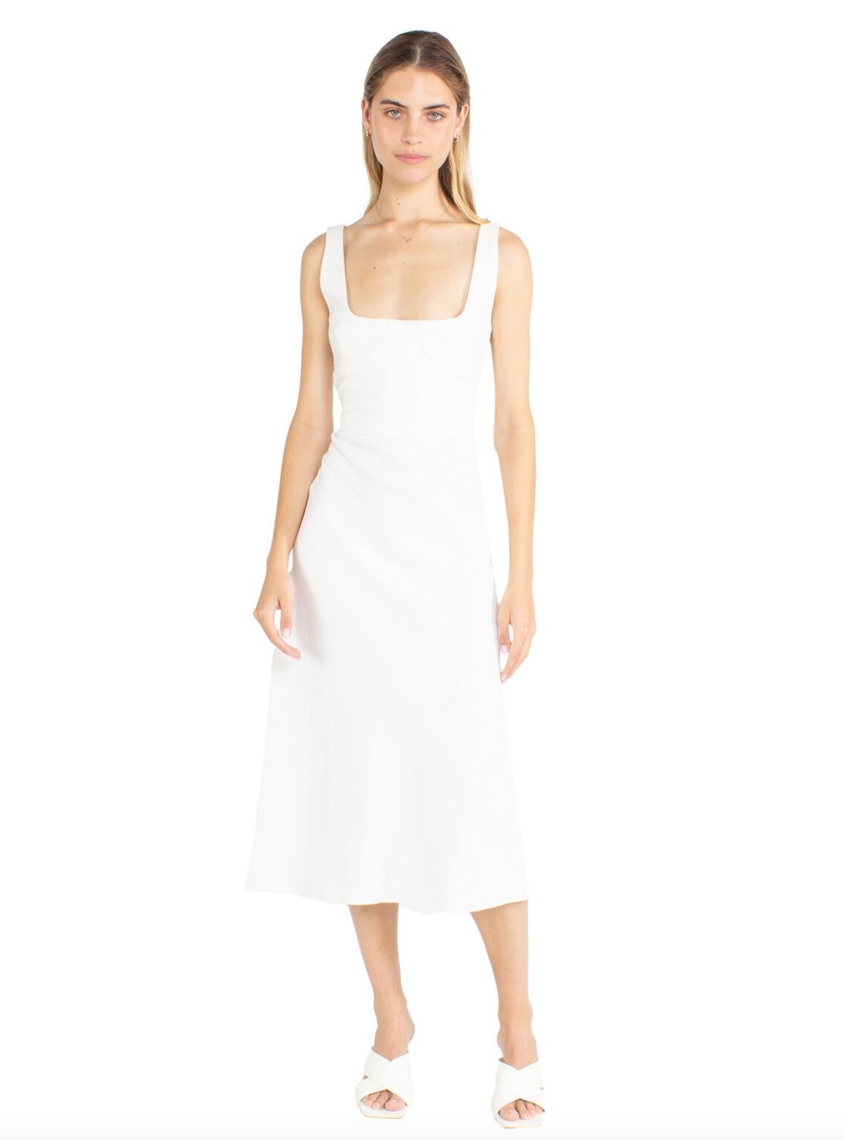 buy or rent / BEC + BRIDGE / brigette ivory midi dress / 10 Dresses