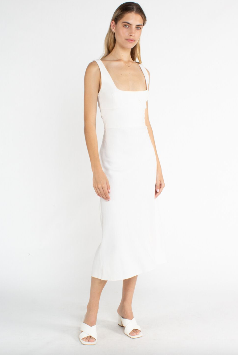 buy or rent / BEC + BRIDGE / brigette ivory midi dress / 10 Dresses