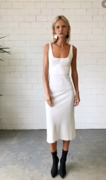 buy or rent / BEC + BRIDGE / brigette ivory midi dress / 10 (3865331765278089413)