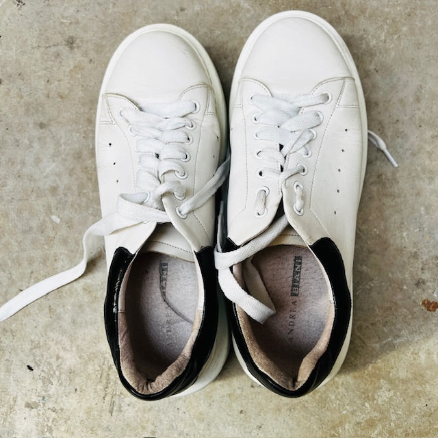 ANDREA BIANI / 'ebony' leather sneakers / 41 Shoes