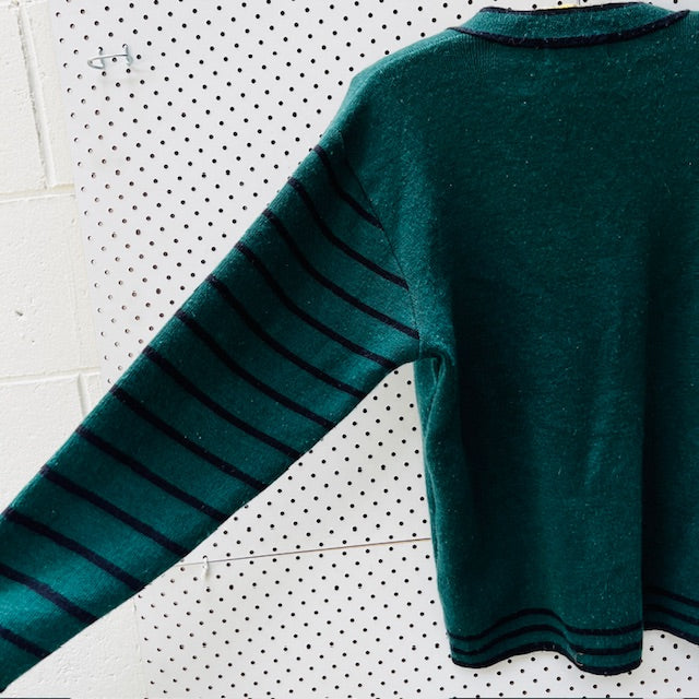 ST MARGARETS COLLEGE UNIFORM / wool cardigan / 10j (3867053127468329804)