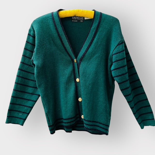 ST MARGARETS COLLEGE UNIFORM / wool cardigan / 10j (3867053386243643504)