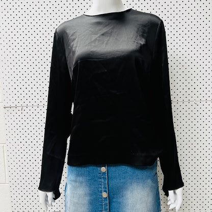 GEORGIA ALICE / thick top with ruffles, silk / s (3867129953384003004)