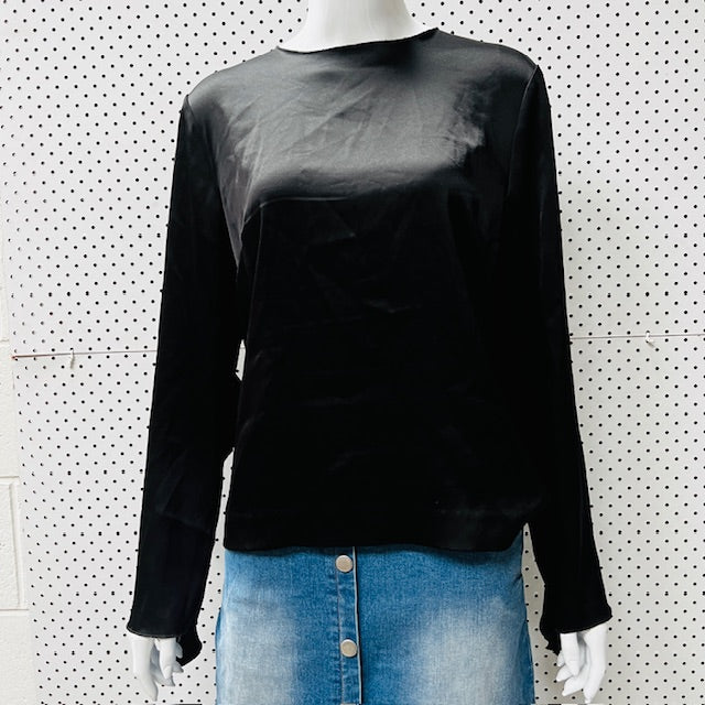 GEORGIA ALICE / thick top with ruffles, silk / s Tops & shirts