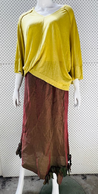 1990s vintage / JANE DANIELS / linen skirt / 8 / made in nz (3867665957151094105)
