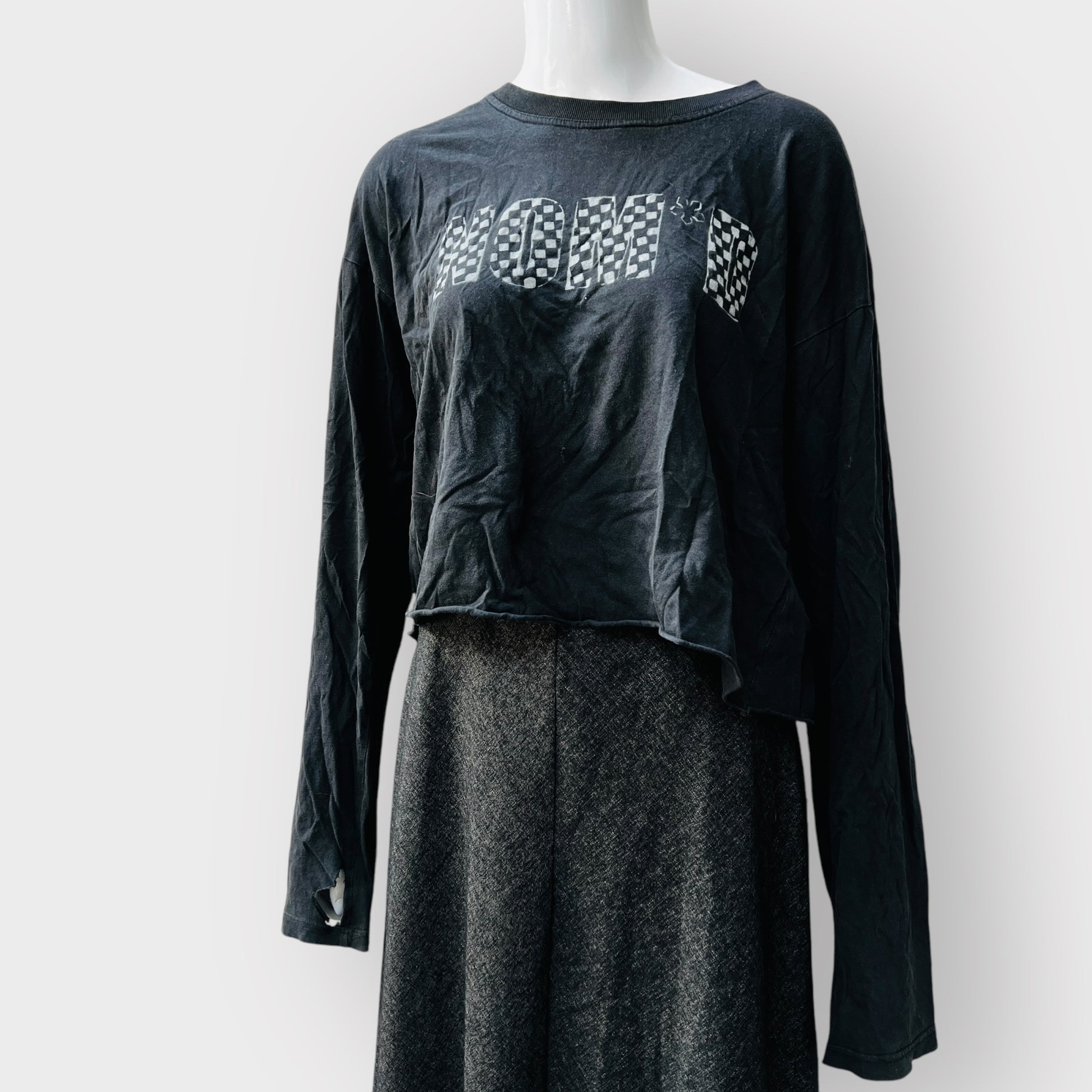 NOM*D / vintage 'new checkerboard' logo tee / M / made in nz Tops & shirts