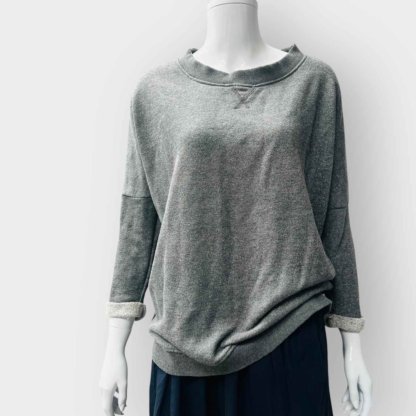 DAY BIRGER MIKKELSON / sweatshirt with sheer back / m/l (3868260160548890385)
