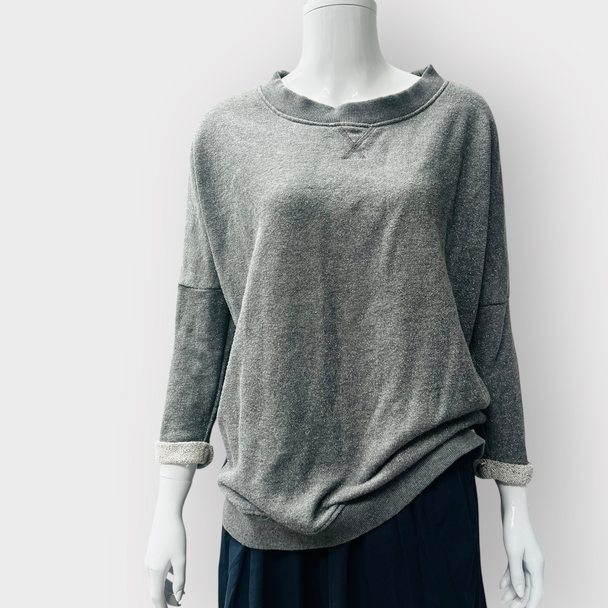 DAY BIRGER MIKKELSON / sweatshirt with sheer back / m/l (3868260160548890385)