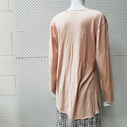 1990s european vintage / blunauta / 100% silk cardigan / s (3868433006373685952)