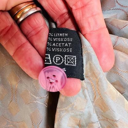 italian vintage / lilac linen bomber / L/XL (3868790425095336738)