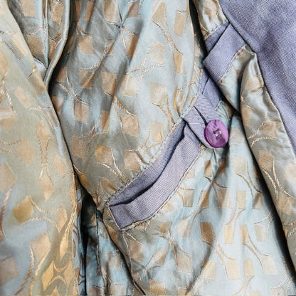 italian vintage / lilac linen bomber / L/XL (3868790427066661168)