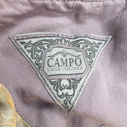 italian vintage / lilac linen bomber / L/XL (3868790430772080450)