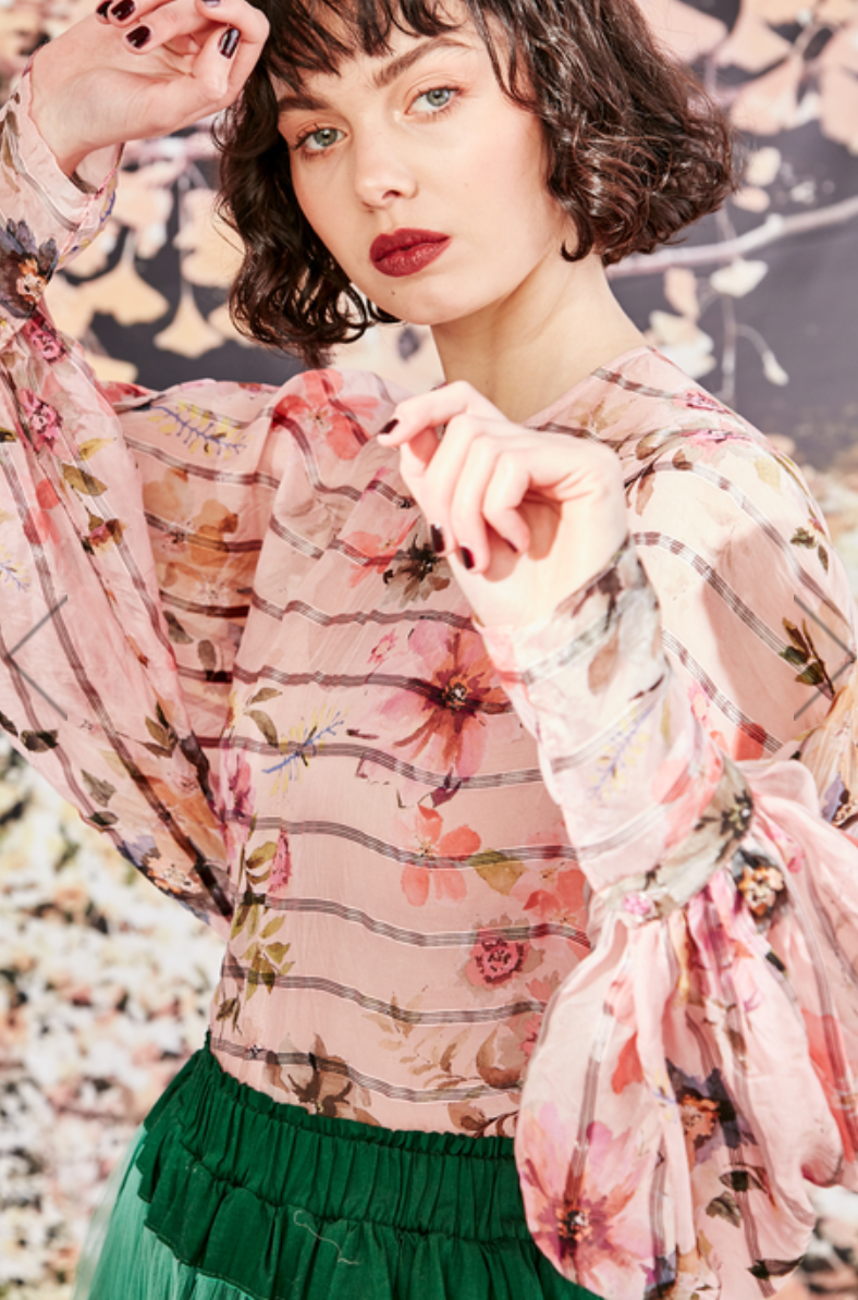 TRELISE COOPER / oh you pretty wing top / silk / L Tops & shirts
