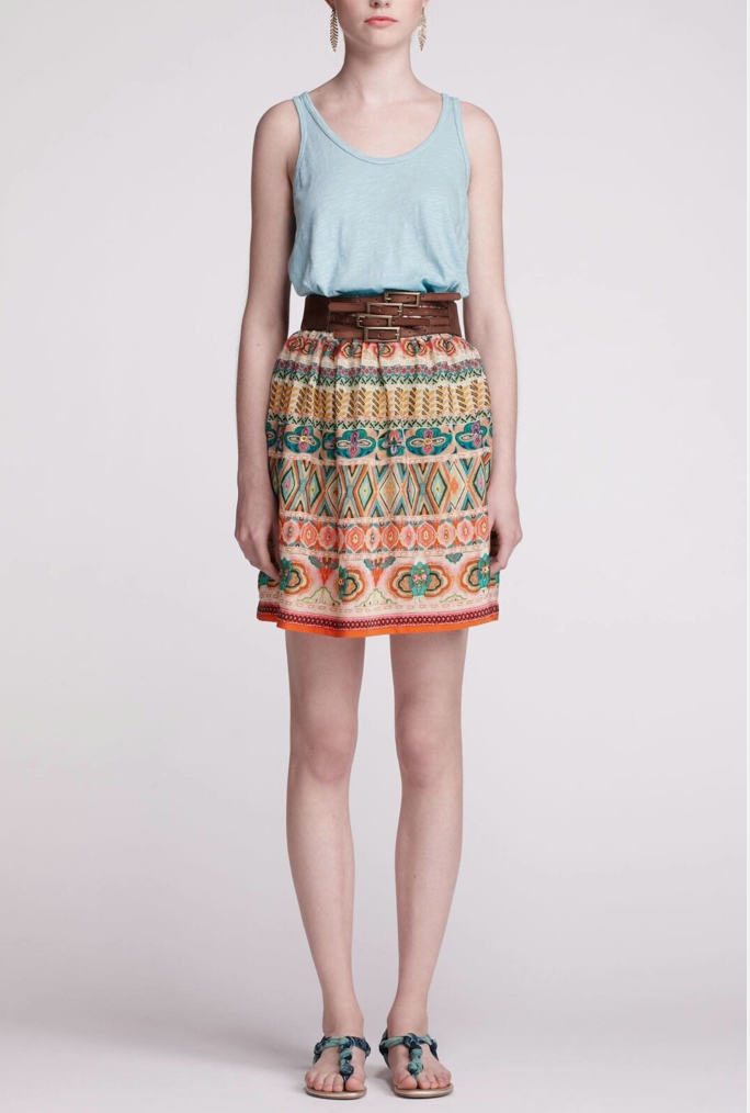 TANVI KEDIA / anthropologie / oroya echo skirt / L (3871454788752307912)
