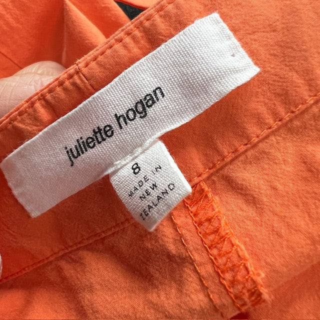 JULIETTE HOGAN / orange cotton maxi dress / 8 Dresses