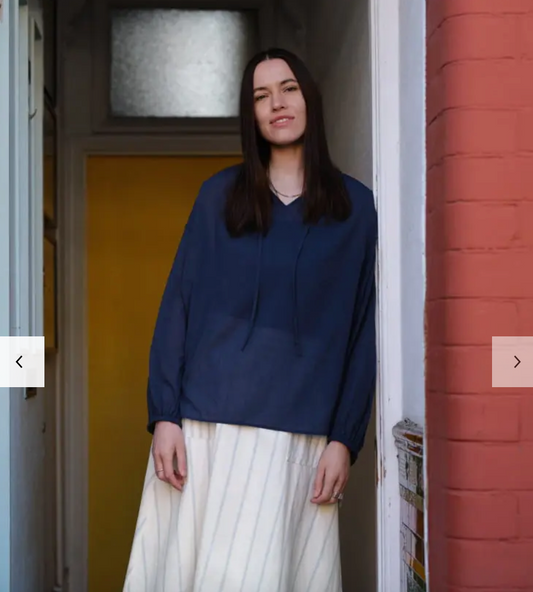 JW ANDERSON x uniqlo - / electric blue sheer top / XL (3872343351016925150)