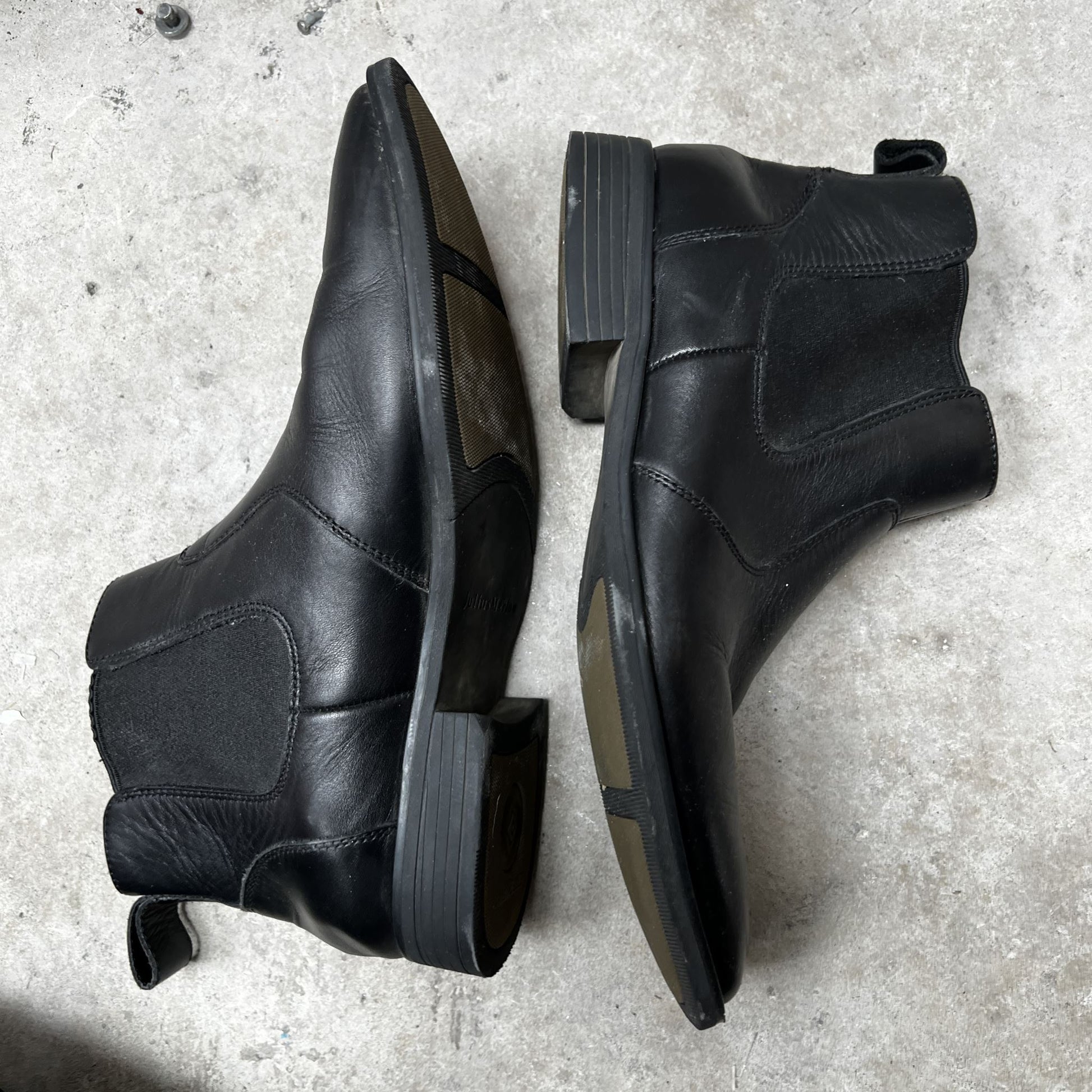 JULIUS MARLOW / 'major' black leather chelese boots / 6 (40) (3872413937905930344)
