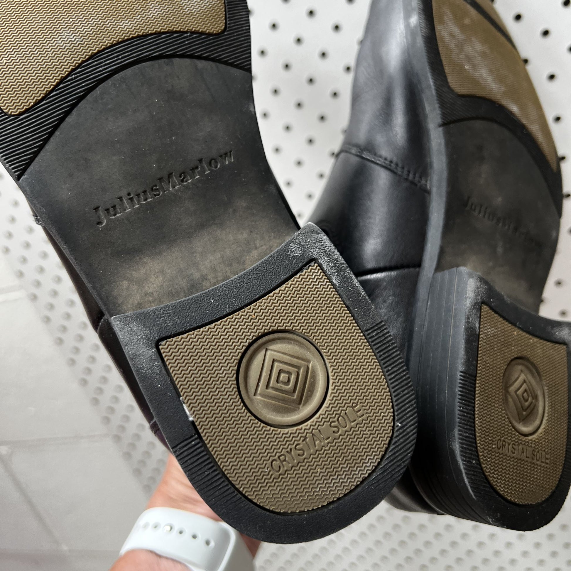 JULIUS MARLOW / 'major' black leather chelese boots / 6 (40) (3872413945119092187)