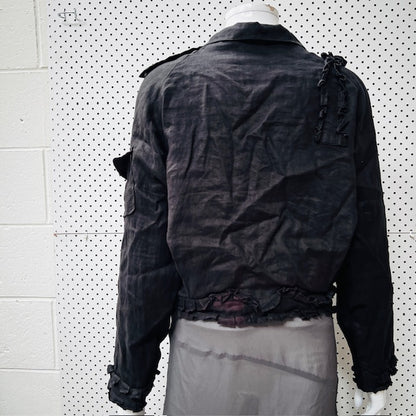 TRELISE COOPER / 'ruff my tumble' jacket / linen / 8 (3873354038422099766)