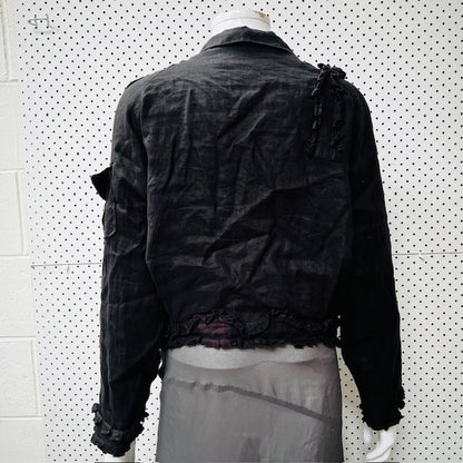 TRELISE COOPER / 'ruff my tumble' jacket / linen / 8 (3873354041261090712)