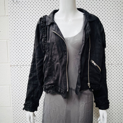 TRELISE COOPER / 'ruff my tumble' jacket / linen / 8 (3873354044091770791)