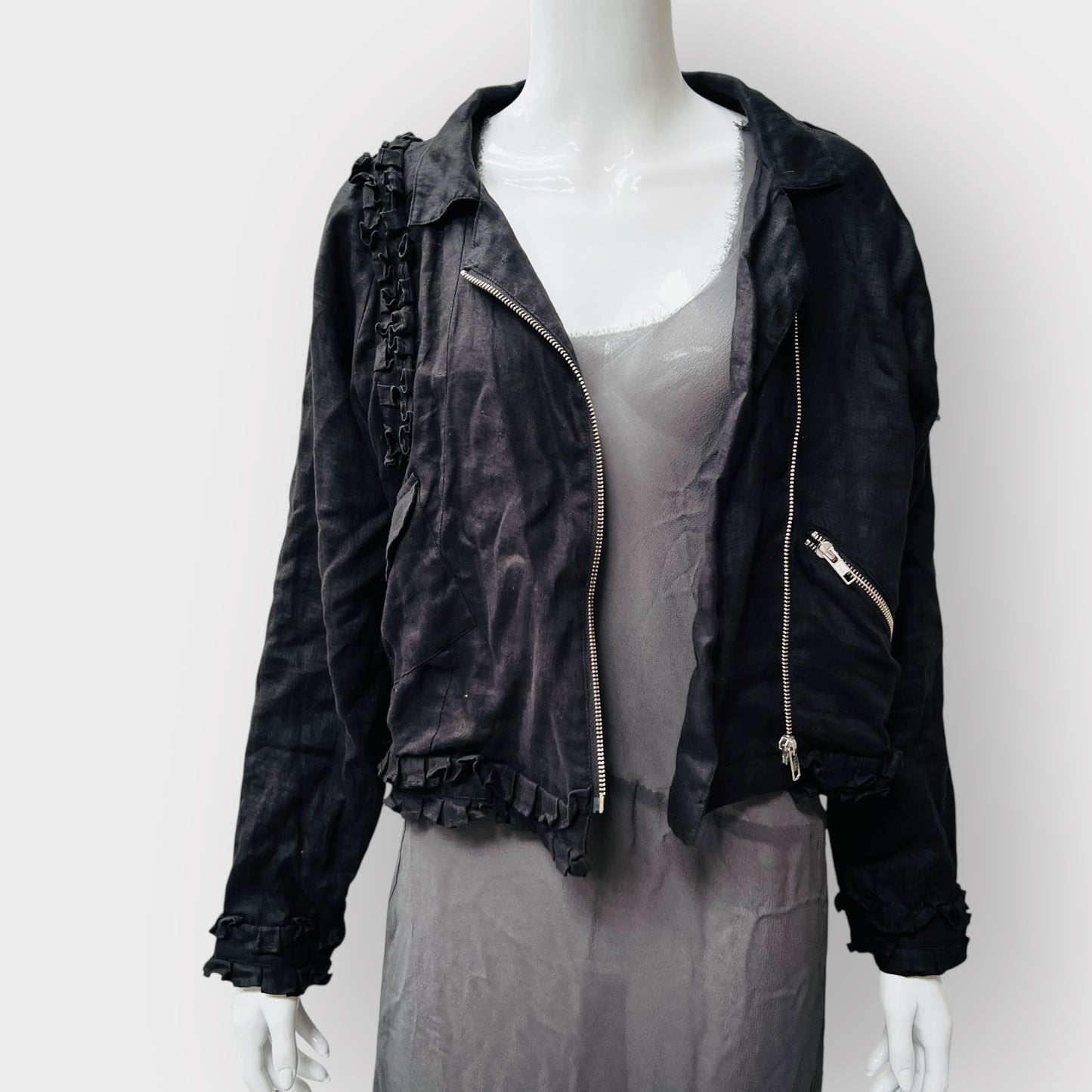 TRELISE COOPER / 'ruff my tumble' jacket / linen / 8 (3873354220639559521)