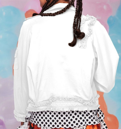 TRELISE COOPER / 'ruff my tumble' jacket / linen / 8 (3873432042387593287)