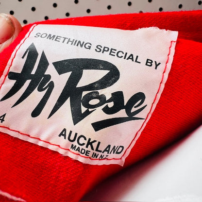 1980s nz vintage / HY ROSE / peplum dress / s (3873529552963572187)