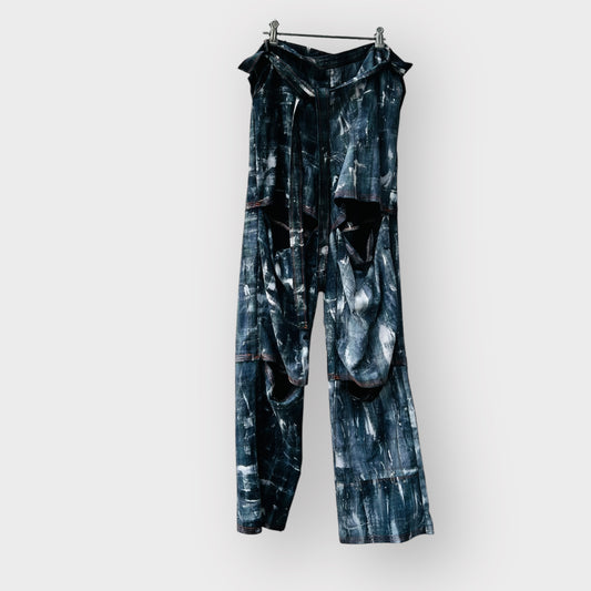 handmade / wide legged pants / s/m (3873529777879228658)