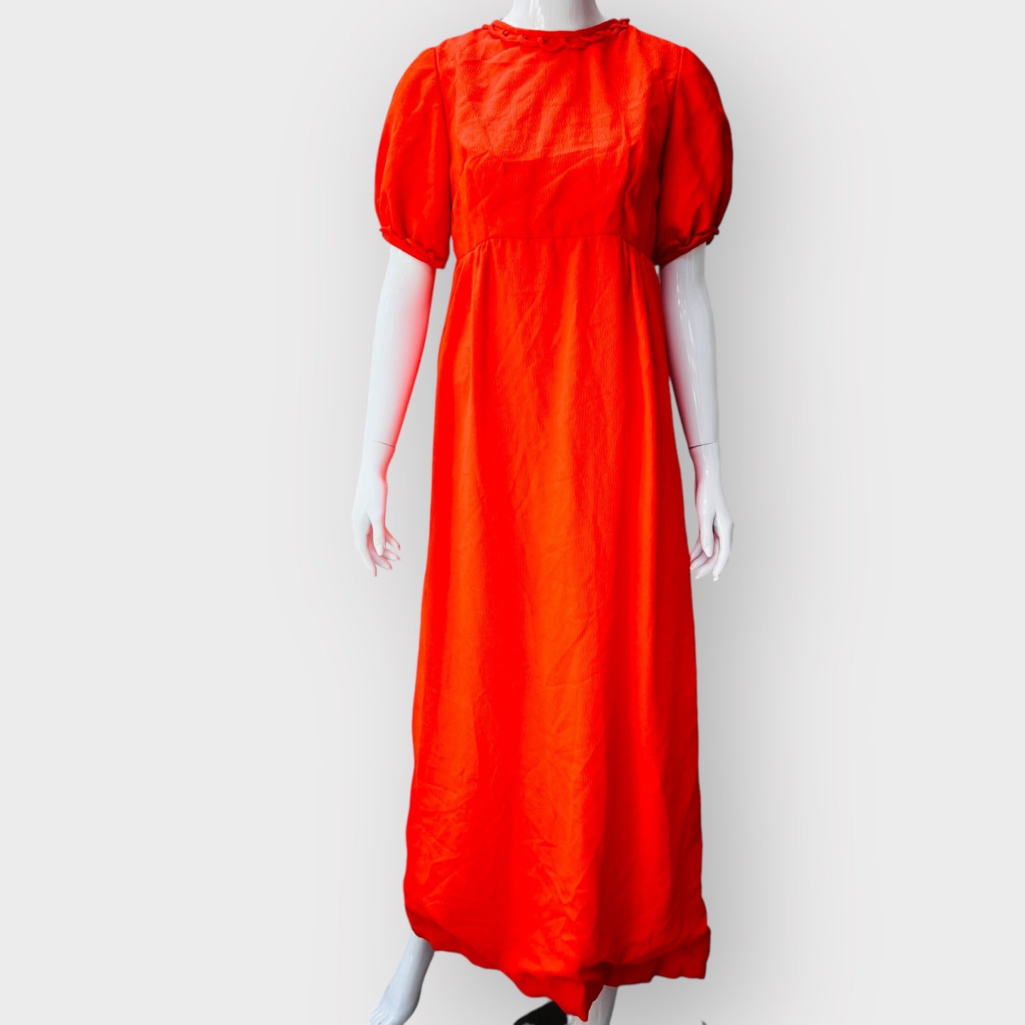 1970s nz vintage / orange bridesmaid dress / s Vintage & retro