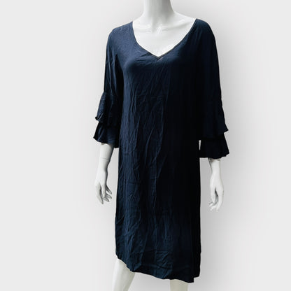 PERRIAM / navy 'flirt' dress / size 10 (3874737592163665072)