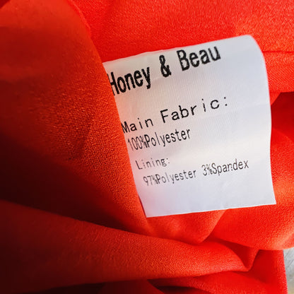 HONEY & BEAU / patterned maxi skirt / 10 (3875426259052383511)