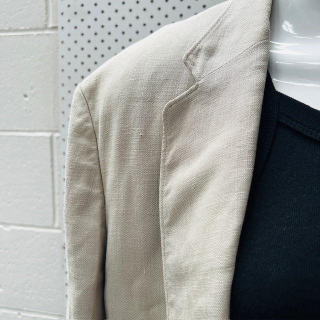 british vintage / STEEGAN / linen blazer / 40 Jackets
