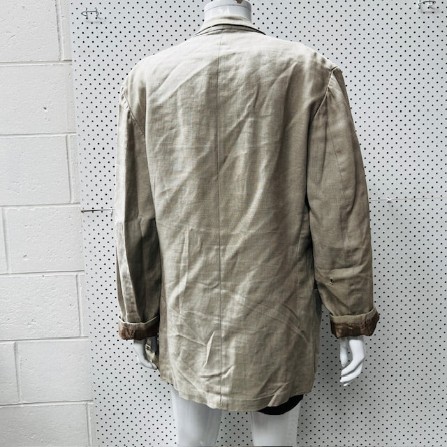 british vintage / STEEGAN / linen blazer / 40 Jackets