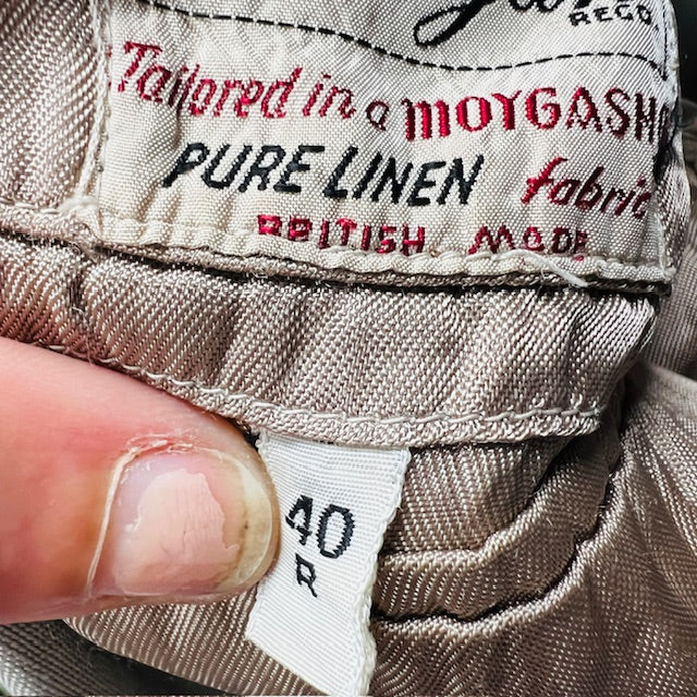 british vintage / STEEGAN / linen blazer / 40 Jackets