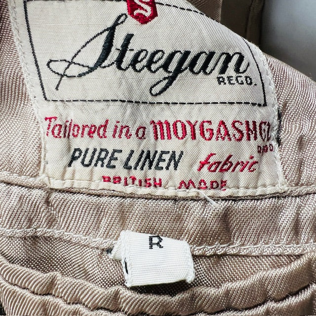 british vintage / STEEGAN / linen blazer / 40 Jackets