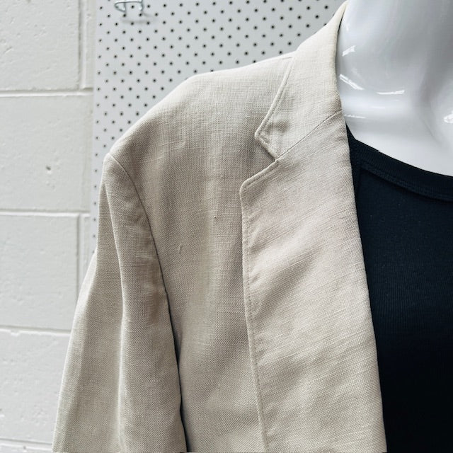 british vintage / STEEGAN / linen blazer / 40 Jackets