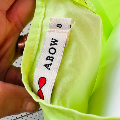 ABOW / electric green sleeveless top / s (3875595356231769960)