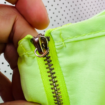 ABOW / electric green sleeveless top / s (3875595356811807150)
