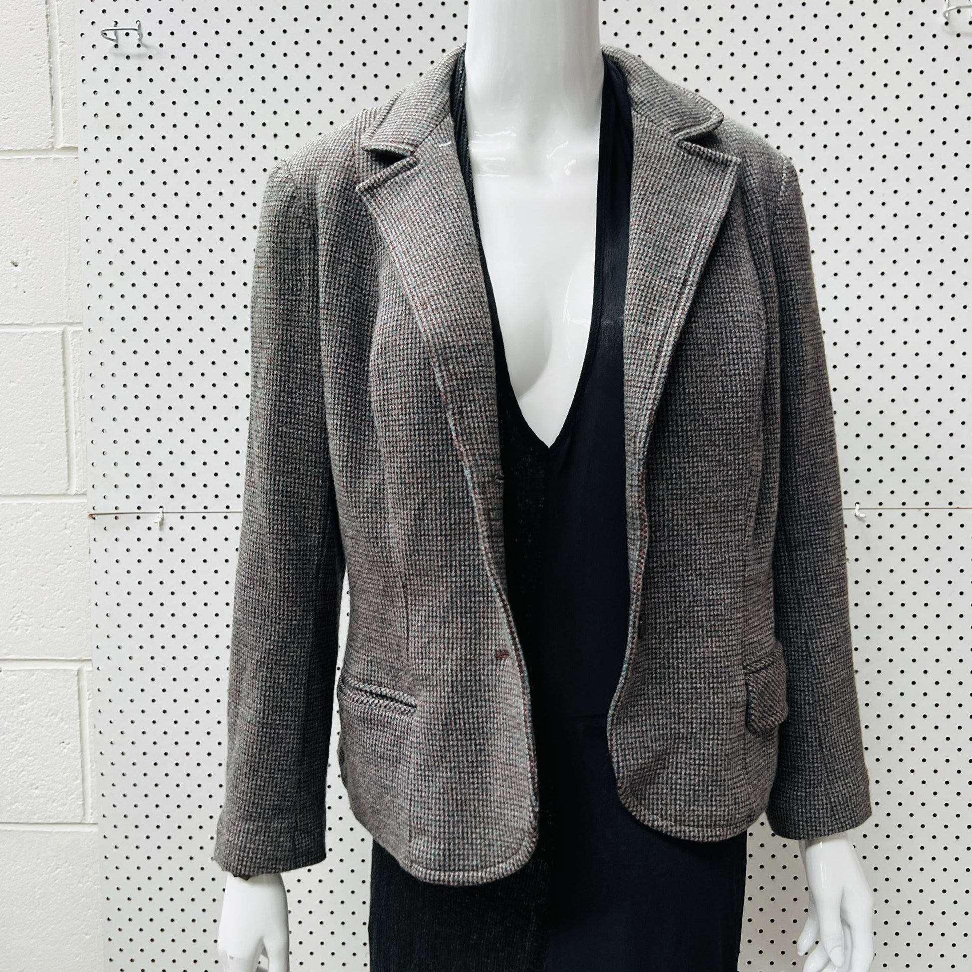 1960s european vintage / pure wool tweed jacket / s Jackets