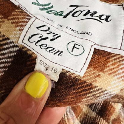 1980s british vintage / HEA TONA / sheepskin or shearling jacket / 16 (3876127210927490732)